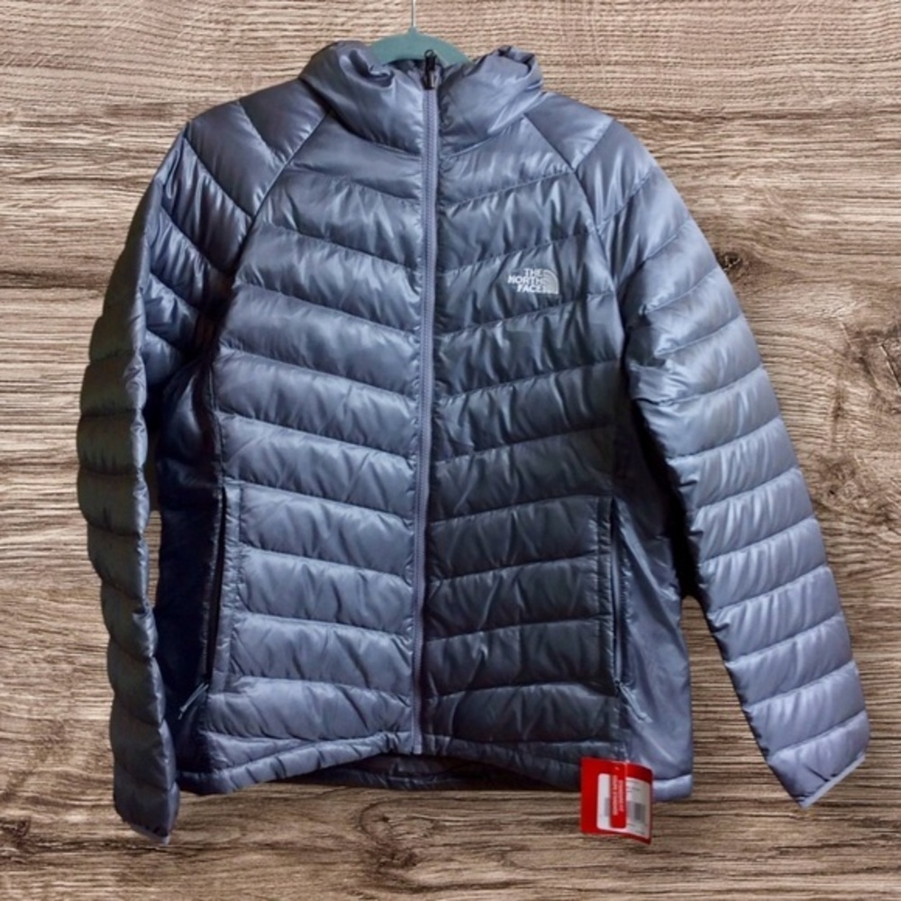 NWT North Face  flare down jacket XL gray. Standard fit.